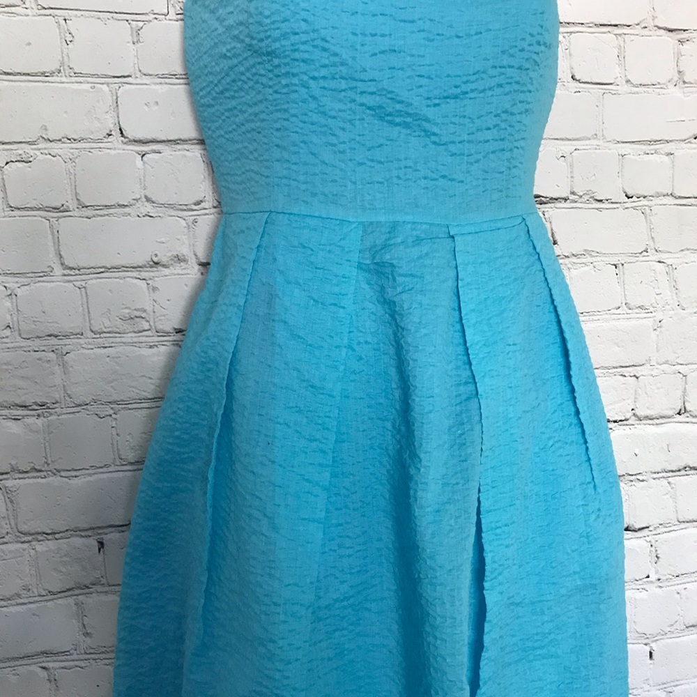 J. Crew Seersucker strapless dress - Picture 6 of 7